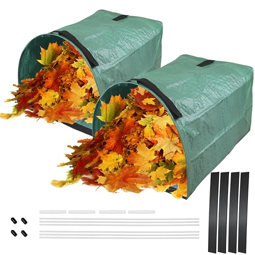 Reusable Leaf Bags 53 Gallon 2 Pack with Wide Opening - size: 1 Count (Pack of 2)