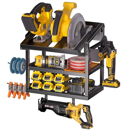 Heavy Duty Metal Circular Saw Holder Wall Mount for 7-1/4" Saws - size: 16" Saw Holder