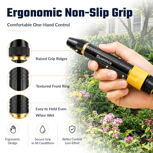 2026 High Pressure Hose Nozzle Sprayer for US Garden Hoses (2, Black)