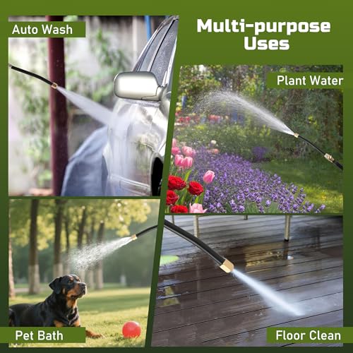 Lichamp Garden Hose Nozzle, 2-Pack High Pressure Water Spraying Wands