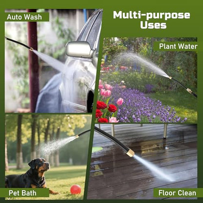Lichamp Garden Hose Nozzle, 2-Pack High Pressure Water Spraying Wands