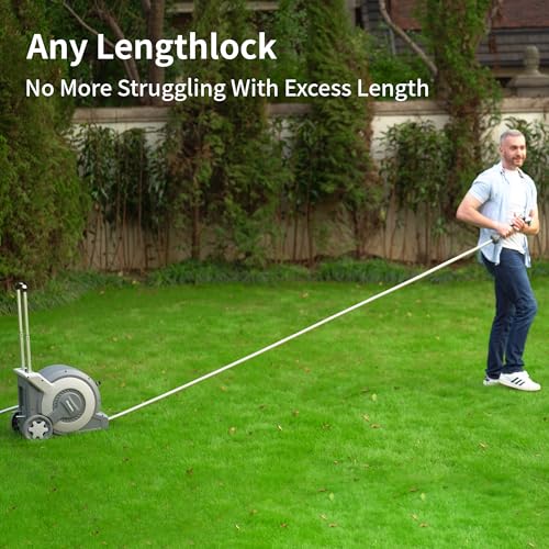 Portable Trolley Cart Retractable Garden Hose Reel 1/2"x 100FT