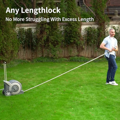 Portable Trolley Cart Retractable Garden Hose Reel 1/2"x 100FT