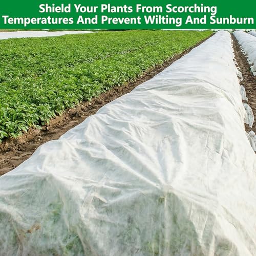 24 x 10 Ft Plant Sun Protection Cloth, Non-Woven Garden Plant Shade Cloth - color: 10 x 24 Ft-1pcs