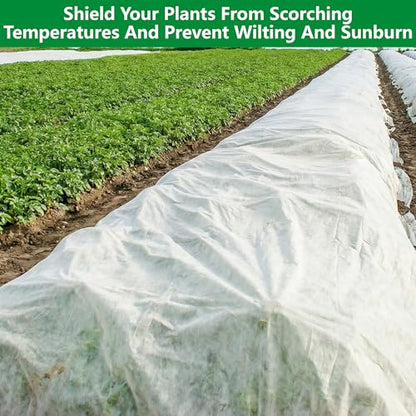 24 x 10 Ft Plant Sun Protection Cloth, Non-Woven Garden Plant Shade Cloth - color: 10 x 24 Ft-1pcs