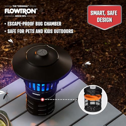 Flowtron 2-in-1 UV Mosquito Trap & LED Lantern, 21000 Sq Ft, Rechargeable