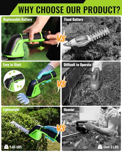WORKPRO 12V Cordless Grass Shear & Hedge Trimmer