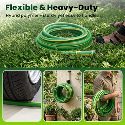 Garden Hose 10ft x 5/8", Heavy Duty Water Hose, Kink Resistant - color: Green, size: 10FT