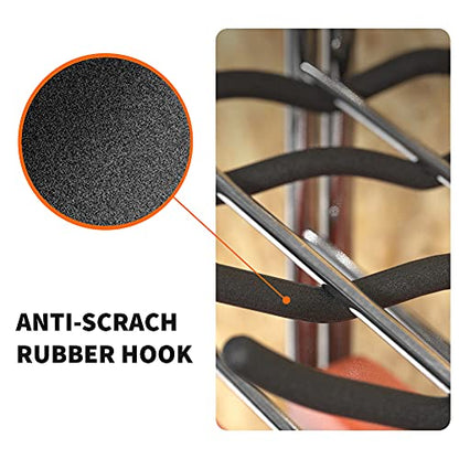 TORACK Garage Tool Organizer Hooks, 4-Pack Heavy-Duty 12" Steel Wave Hooks - size: 4-Pack 12" Wave Hooks