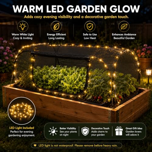 Planter Raiseds Bed Garden Covers, Garden Netting, 2 Pcs, 30% Sun Shade