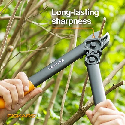 Fiskars 15” PowerGear Garden Anvil Loppers, Tree Trimmer, 1.25" Cuts - style: 15" PowerGear Anvil