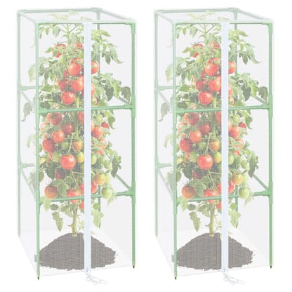 ZeeDix 43x16.1 in Garden Tomato Plant Cover Netting for Square Tomato Cage - color: 2 Pack, size: 43inch
