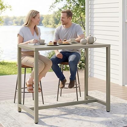 Wisteria Lane Outdoor Prep Table, Aluminum Modular Outdoor Kitchen Grill Table, All Weather Kitchen Island with Ample Storage & Food Preparation Space for Patio BBQ, Backyard, Porch - size: Bar Table Cabinet