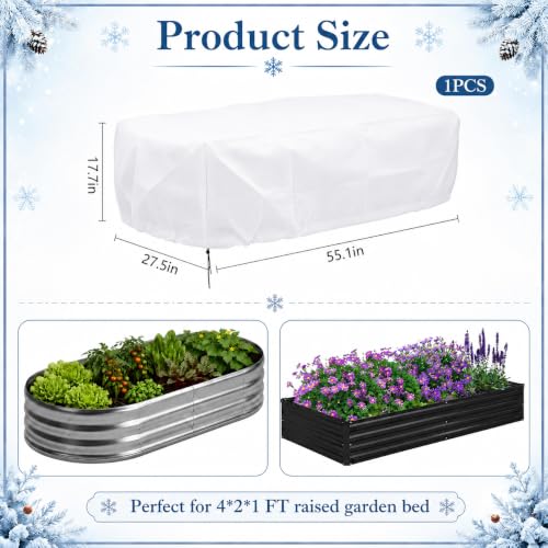 Raised Bed Winter Frost Cover with Aluminum Liner, Plant Freeze Protection - color: 1 Pcs