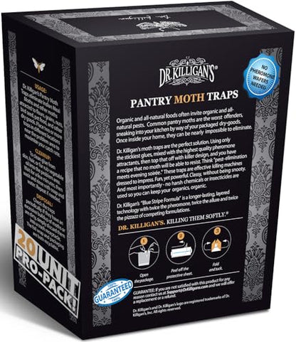 Dr. Killigan's Pantry Moth Traps with Pheromones Prime, 6 Pack, Black - color: Black