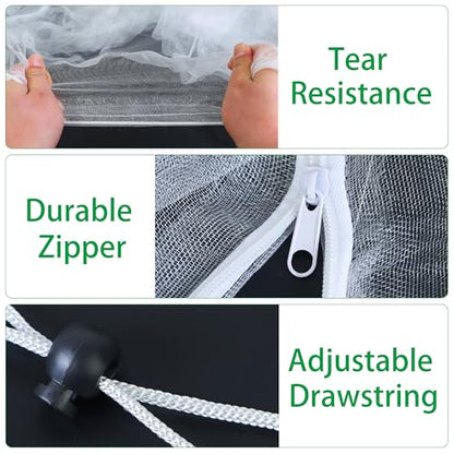 52" x 18'' x 66'' Garden Bird Netting Plant Cover for Cucumber Trellis
