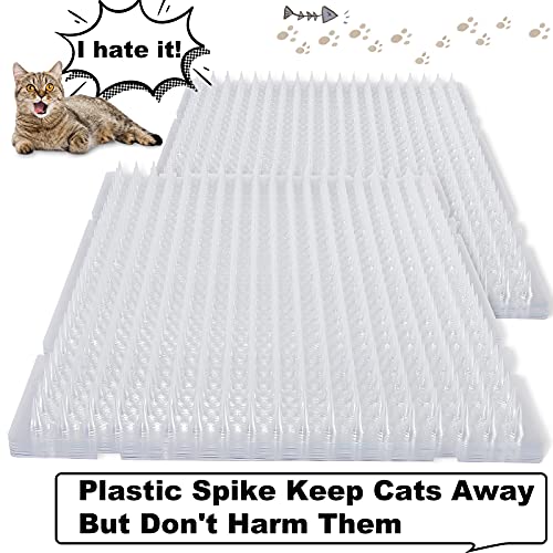 Nuanchu 16 Pack Cat Mat with Spikes, Pet Deterrent Outdoor, Clear - color: Clear