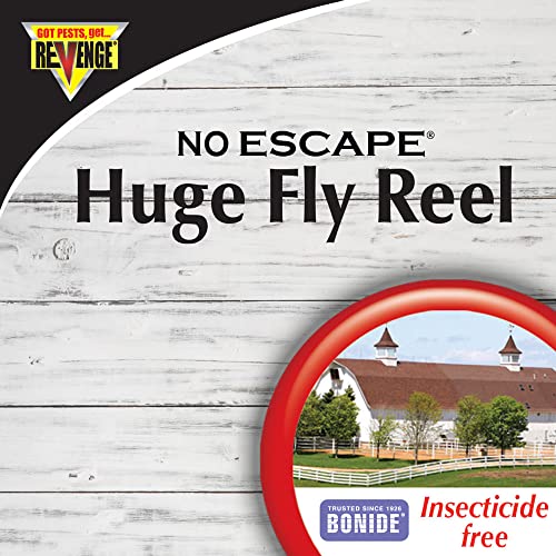 Bonide Revenge No Escape Huge Fly Reel Sticky Tape Trap, 1,312'