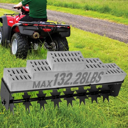 33" Plug Aerator Tow Behind, 133LBS Tow Behind Spike Lawn Aerator
