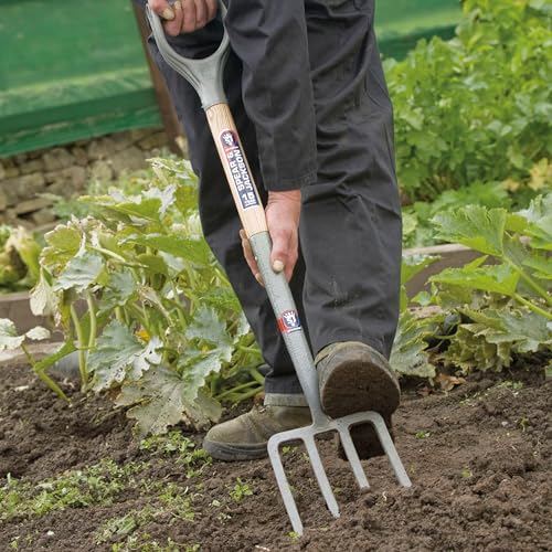 Spear & Jackson Neverbend Carbon Digging Fork – Durable Carbon Steel Garden Fork for Heavy-Duty Digging and Cultivation - style: Digging Fork