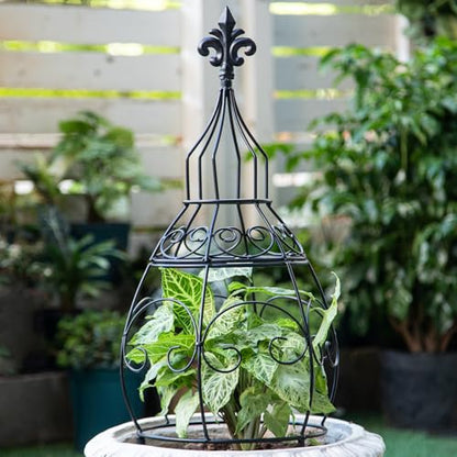 29-Inch Garden Trellis Obelisk – Durable Metal Support for Plants - size: 29" x 11"