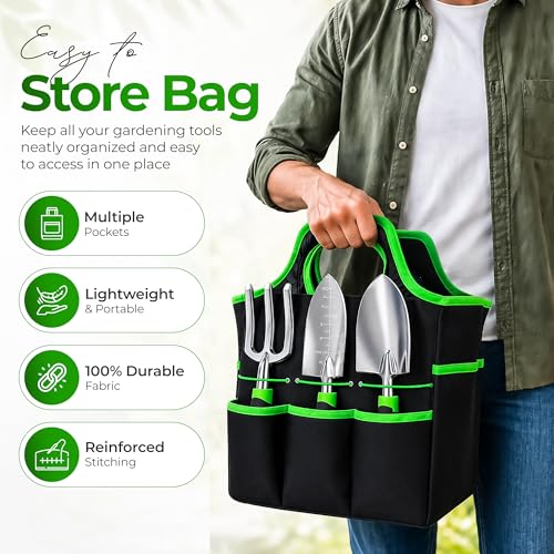Garden Tools Set 8 PCS Heavy Duty Stainless Steel Gardening Tools for Women - style: Plastic - Pack of 8