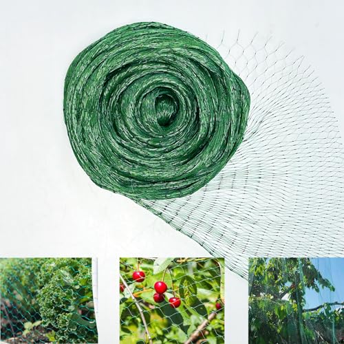 MEANCHEN Bird Netting for Garden 6.5×100FT, 0.3IN Mesh Garden Netting Poultry Netting Protect Fruit Trees Blueberry Bushes Vegetable Plant from Birds, Deer, Squirrels, Rabbits and Other Animals - size: 6.5×100FT,1/4inch×1/4inch mesh