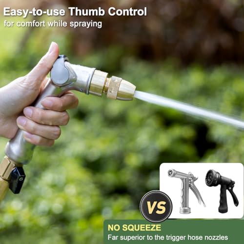 FANHAO Professional Garden Hose Nozzle + 2 Pack Lawn Sprinkler
