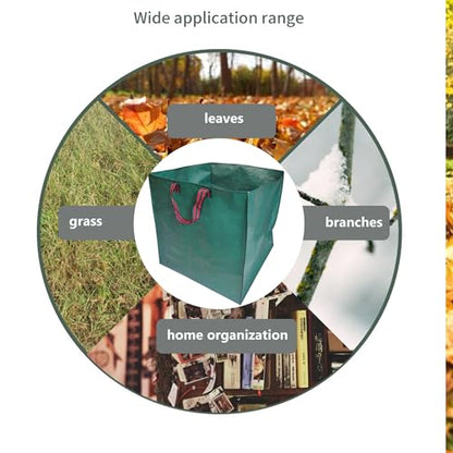 Reusable Garden Waste Bags (4 Pack) Large 125L Self-Standing Yard Bags - color: 4 Pack