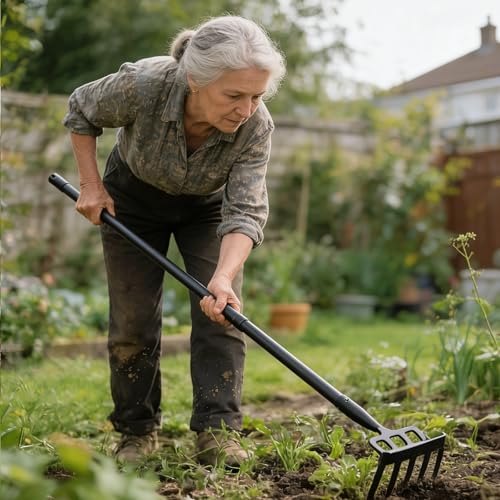 Garden Hoe and Cultivator Heavy Duty, Scuffle Loop Action Weeding Tool with Long Handle 30-60 Inch, Metal Weeder Scraper Stirrup Hoe Rake - size: 30-60"