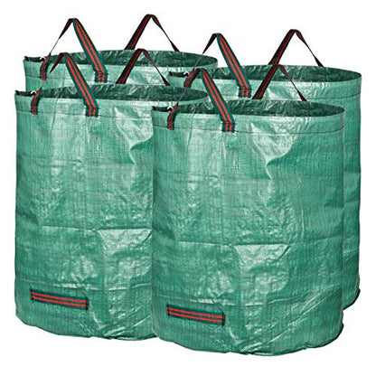 GardenMate 4-Pack 72 Gallons Reusable Garden Waste Bags (H30, D26 inches) - Yard Waste Bags - style: 4x 72 Gallons