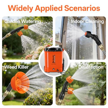 Maxlander 4.2 Gal Battery Powered Backpack Sprayer with 2 x 2.0Ah Battery