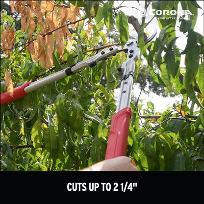Corona Tools X Series Pro Bypass Lopper – 2-1/4″ Cutting Capacity Heavy-Duty Branch Cutter for Tree & Shrub Trimming