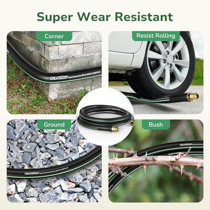 GreatBuddy Garden Hose 10ft, 5/8" Heavy Duty Water Hose - size: 10ft