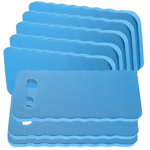 KINJOEK 8 PCS 16x7 Inch Blue Garden Kneeling Pad, 20 mm Thick Foam Kneeling Pad, Foam Garden Knee Pads for Gardening Repair Work Praying Exercise - color: Blue