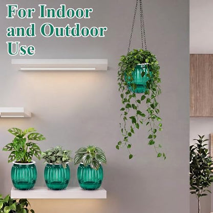 10 Pack Self Watering Hanging Planters Bulk for Outdoor