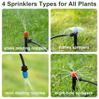 Drip Irrigation System 230FT,Garden Watering Kit for Gardens,Potted Plants - size: 230FT
