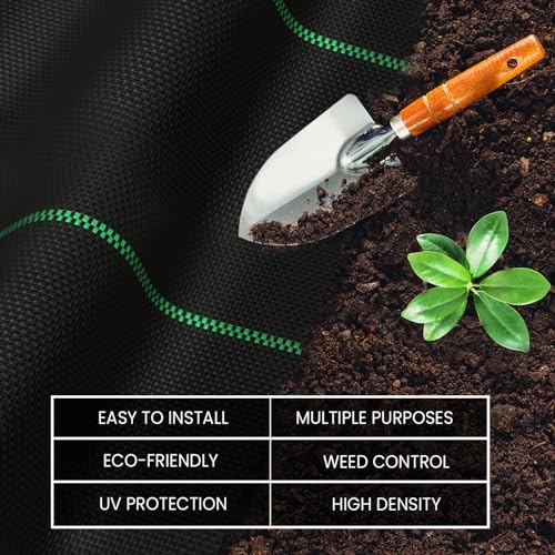 Premium 6 OZ Pro Garden Weed Barrier Landscape Fabric Heavy Duty, 3‘ X 250‘ Weed Barrier Fabric Durable, Lightweight, Eco-Friendly and Easy to Install. - size: 3‘ X 250‘