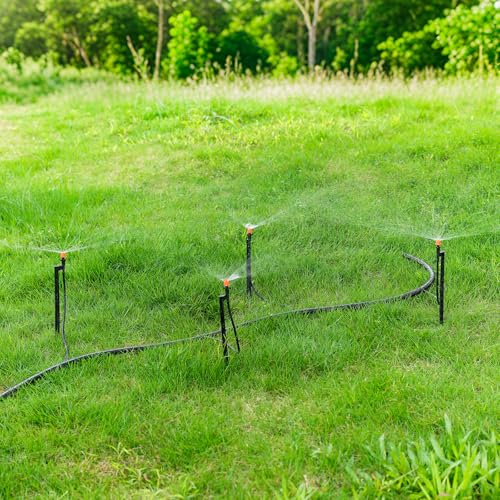 180 Degree Drip Irrigation Sprinkler Heads with 12 Inch Stakes 20 Set - size: 20 Set 180° Drip Emitters