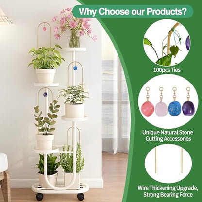 Wellsign Garden Small Plant Trellis for Climbing Plants Indoor Outdoor - color: Gold