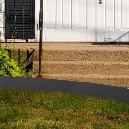 VEVOR Steel Landscape Edging, 4-Pack Steel Garden Edging Borders, 40" L x 12" H Strips, Hammer-in Edging Border with 6 Clips, Bendable Metal Landscape Edging for Yard, Garden, Lawn - size: 40" L x 12" H,4 Pack, style: Modern
