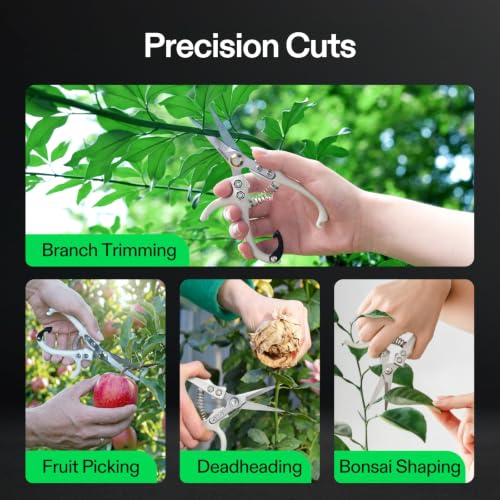 VIVOSUN Pruning Shears for Gardening, Q-Shaped Garden Scissors for Plants - style: Q-Shaped Pruner
