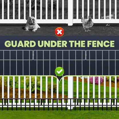 29.28Ft(L) X 13Inch(H)Animal Barrier Fence - 21 Pack No Dig Fence Panels Dog Dig Fence Barrier Metal Small Garden Fence Border for Dogs Rabbits Defense Bottom Blocker for Outdoor Yard Patio - size: 21 Pack,29.3Ft