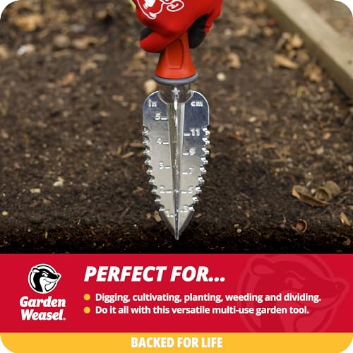 Garden Weasel Multi-Use Transplanter Trowel for Digging Planting Weeding