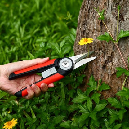 LIVINGO Garden Pruning Shears Floral Scissors with Straight Blade