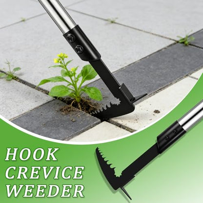 Crack Weeder Tool Set Upgraded & Lengthened Manual Manganese Steel Crevice