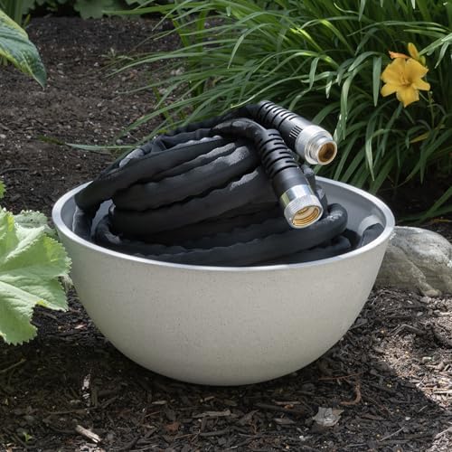 Kink Control Lite, Doesn’t Expand or Burst, Extremely Light Weight, Garden Hose, Water Hose with Superior UV Resistance, Ergonomic Grip, High Burst Strength,Kink Resistance, 100 Ft - size: 5/8" x 100 ft, style: Fabric Jacket