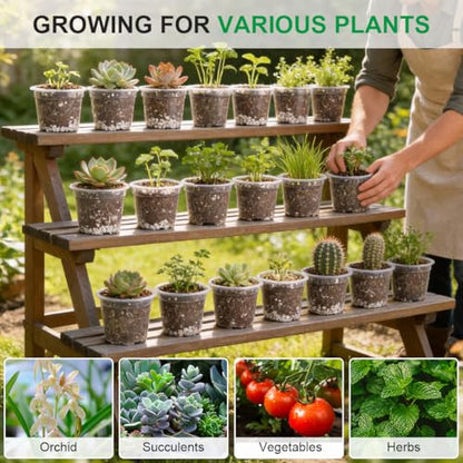 RooTrimmer 200 Pack 4 Inch Clear Plant pots with Drainage Holes, Transparent Nursery Seeding Pots, Flexile Seeds Starter Pots, Seeds Germination (4Inch,200P,Clear) - size: 4 Inch 200P