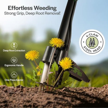 WilFiks Manuel Weed Puller Tool (Metal) - size: X Large