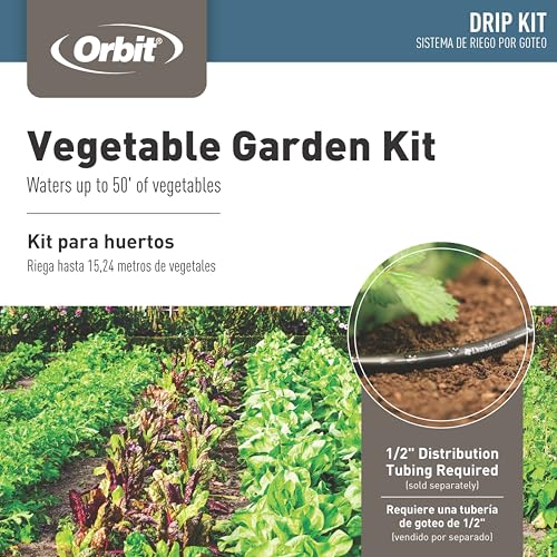 Orbit 67527 58-Piece Garden Box Drip Irrigation Soaker Watering Kit - style: Without Timer